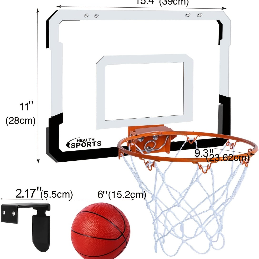 Indoor Mini Basketball Hoop Over The Door For Kids with 4 Balls