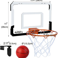 Indoor Mini Basketball Hoop Over The Door For Kids with 4 Balls