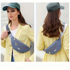 Unisex Laser Waistpack Bright Leather Crossbody Bag