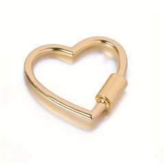 Heart Metal Buckle Keychain DIY Bag Wallet Keyring