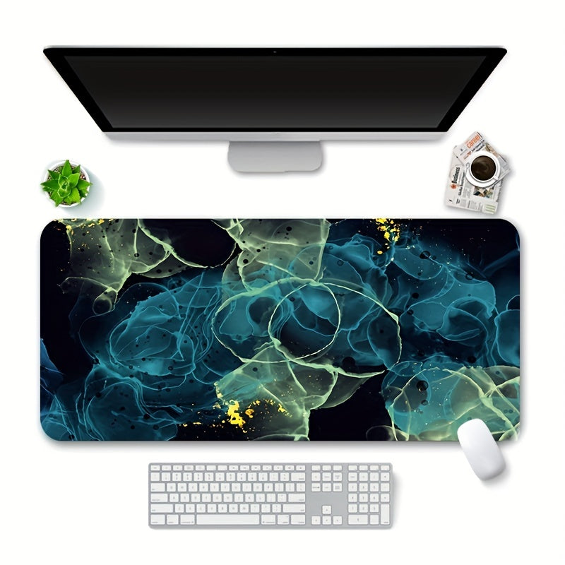 Double Sided Faux Leather Mouse Pad Waterproof Non slip Leather Pad