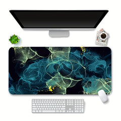 Double Sided Faux Leather Mouse Pad Waterproof Non slip Leather Pad