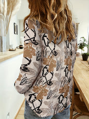 Floral Print Button Up Blouse