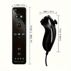 Wireless Gamepad Motion Remote Nunchuck Set with Silicone Case