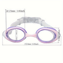 Clear Waterproof Swimming Goggles Anti-fog Diving Glasses