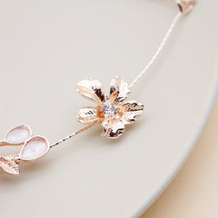 Bridal Flower Headband Rhinestone Hair Accessories Wedding Headdress