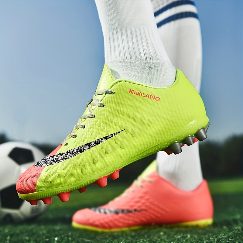 Spiked Soccer Cleats Anti Skid Breathable Lace Up for Training