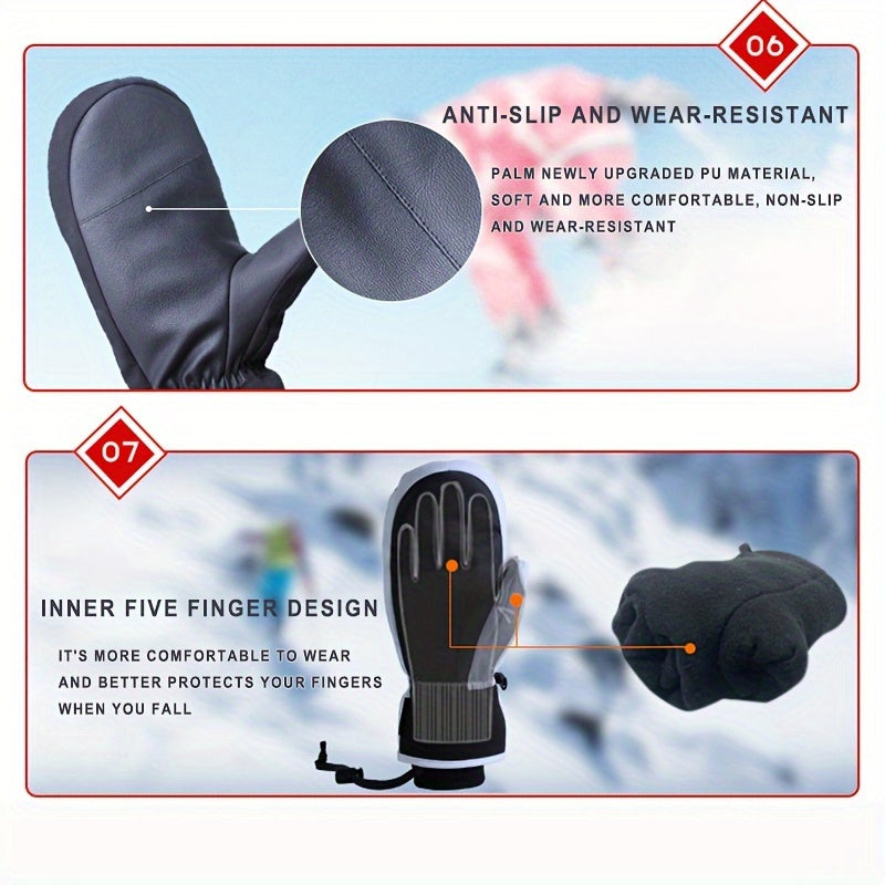 Winter Touch Screen Ski Gloves Waterproof & Windproof Warm Keeping