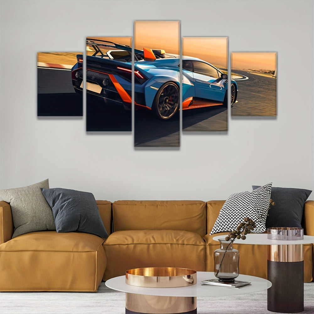 Sports Car Canvas Wall Arts Living Room Decor Modern Racing Car Pictures