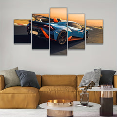 Sports Car Canvas Wall Arts Living Room Decor Modern Racing Car Pictures