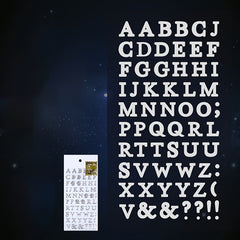 3D Text Foam Sticker Retro Letter Hand Account Collage Decor