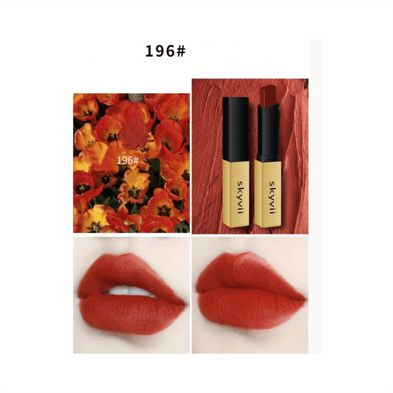 Long-Lasting Moisturizing Lipstick with Golden Shine
