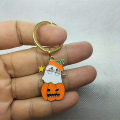 Cartoon Pumpkin Ghost Keychain Bag Pendant Charm Party Gift