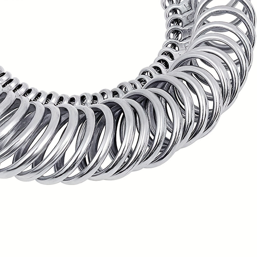 27pcs Stainless Steel Finger Sizer Measuring Ring Tool For Rings Size 1-13