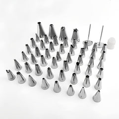 55pcs Cake Decorating Tip Set Piping Tips With Storage Box Baking Supplies