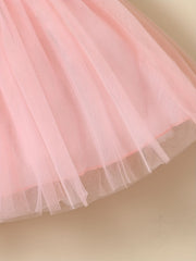 Mesh Princess Dress Baby Girls Birthday Party Dress Kids Clothes