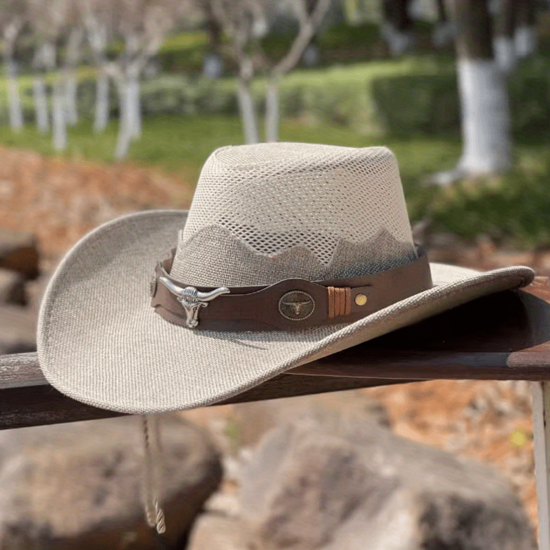 Breathable Sunshade Cowboy Hat for Outdoor Activities