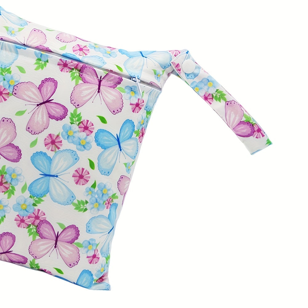 Butterfly Print 20 Small Reusable Wet Bag