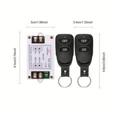 DC 12V 40A Relay Remote Control Switch 433Mhz