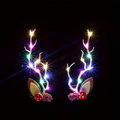 LED Christmas Hair Clip Tree Branch Hair Band Light up Hair Clip