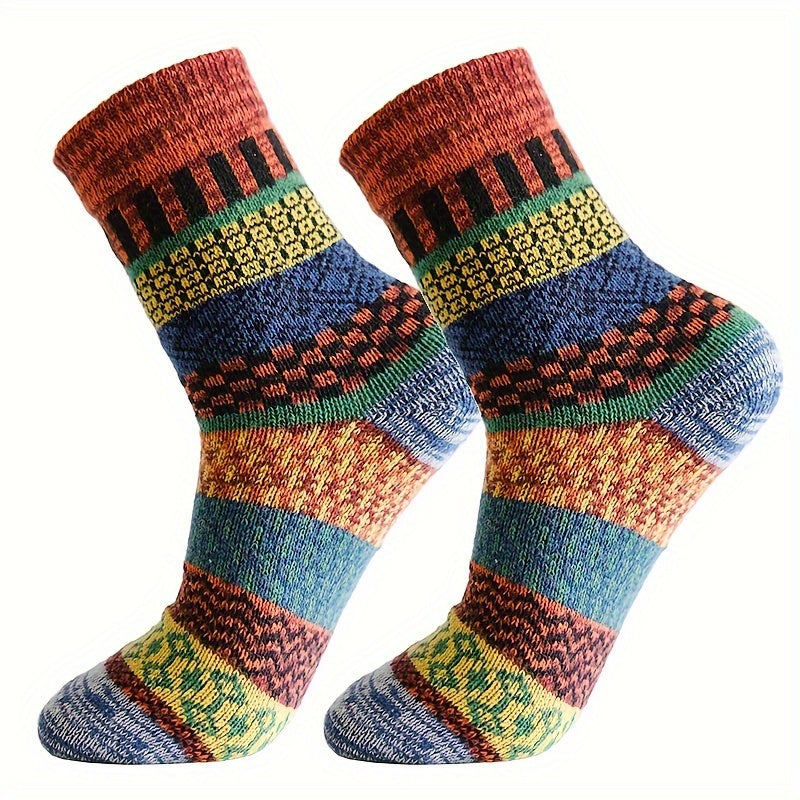 Vintage Casual Men's Warm Outdoor Socks
