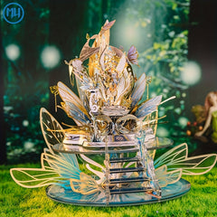 MU 3D Metal Puzzle Kit Angel Story Princess & Elf Series with Stand DIY Model Se