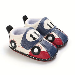 Cartoon Car Sneakers Baby Boys Lightweight Non Slip Shoes Spring Autumn