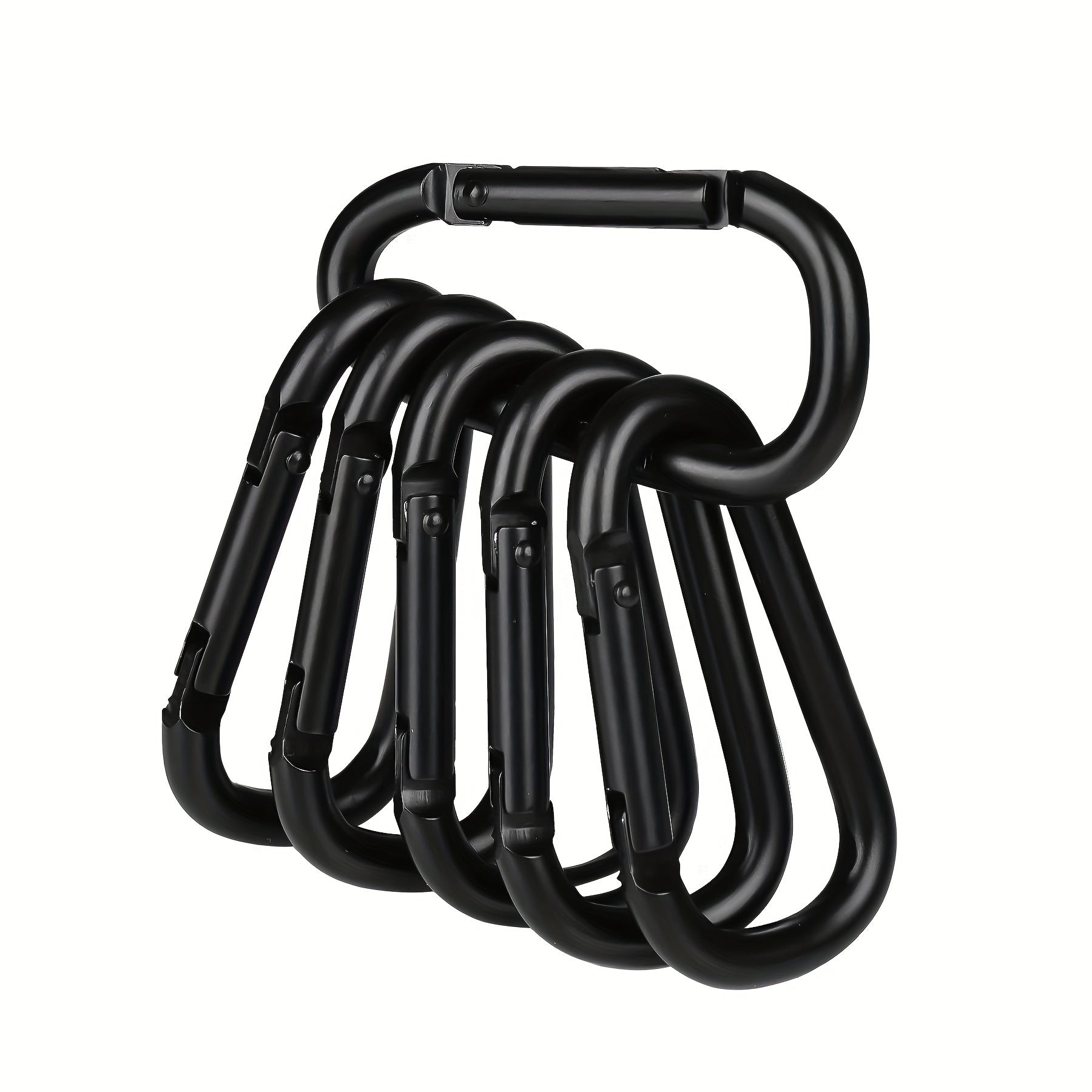 6pcs 1.57 inch Small Carabiner Keychain D-ring Key Chain Buckle