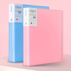 2pcs Lope Picture Book A4 Student Papers Folder Pink 60 page Pack