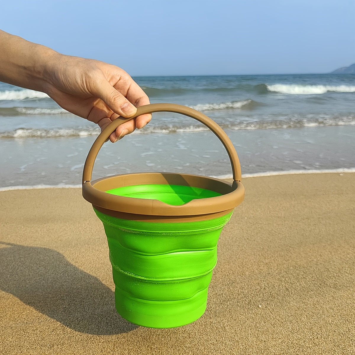 LASIVE Folding Beach Bucket Collapsible PP Barrel for Kids