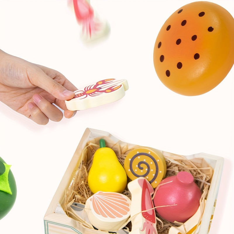 Realistic Food Set for Kids Playhouse