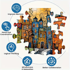 1000 Piece Large Jigsaw Puzzle for Adults - DIY Home Decor - Frameless