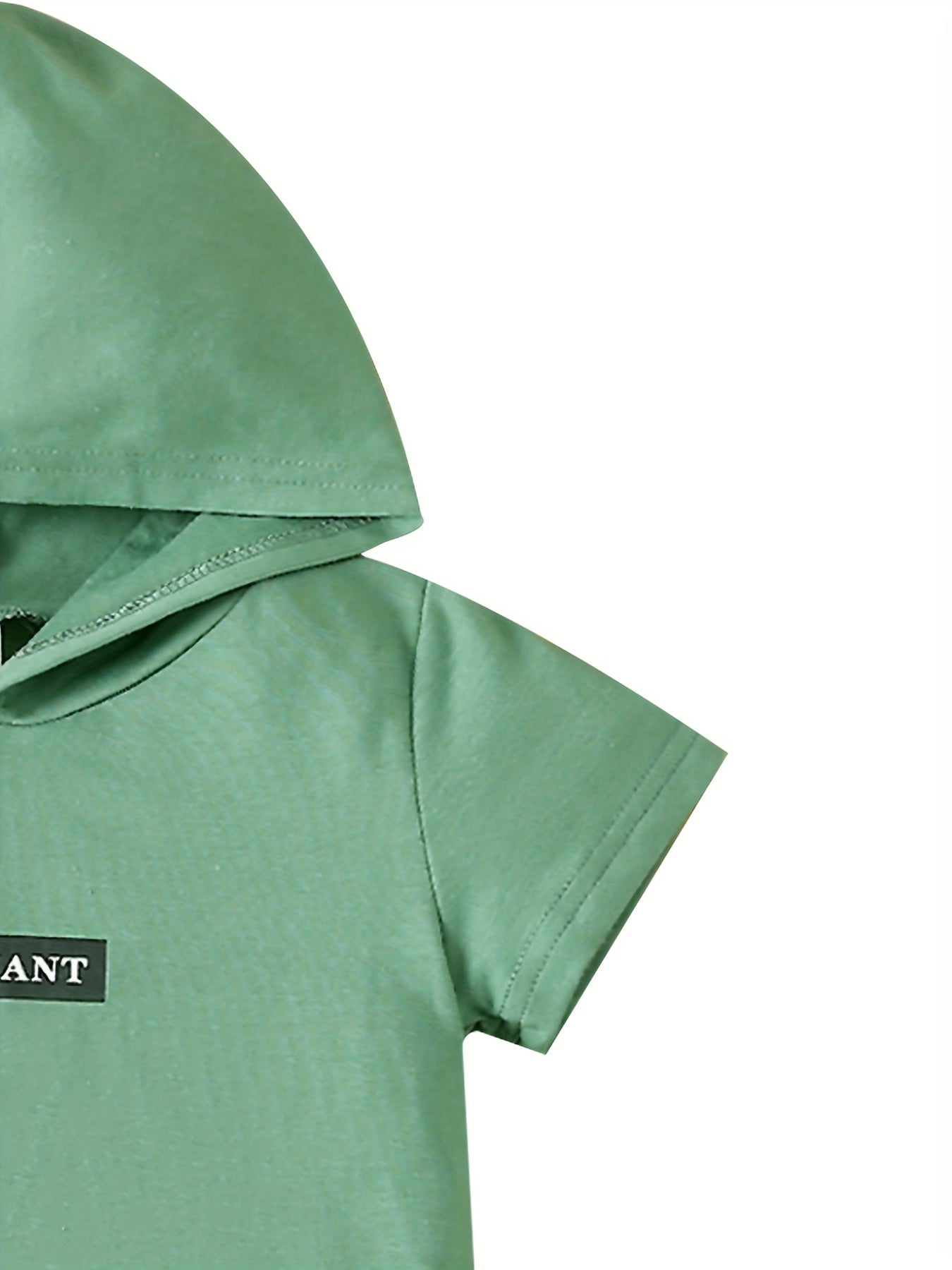 Boys Print Hooded T Shirt And Shorts Set for Kids