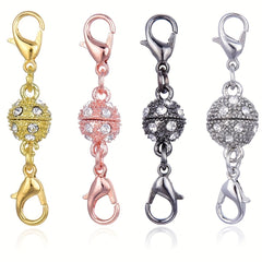 2pcs 8 10mm Extender Clasps Metal Ball Magnetic Clasps For Necklace Bracelet