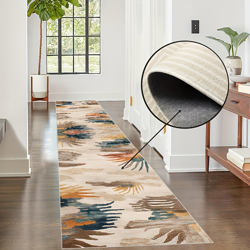 Vintage Abstract Runner Rugs Soft Laundry Room Rug Long Hallway Rug