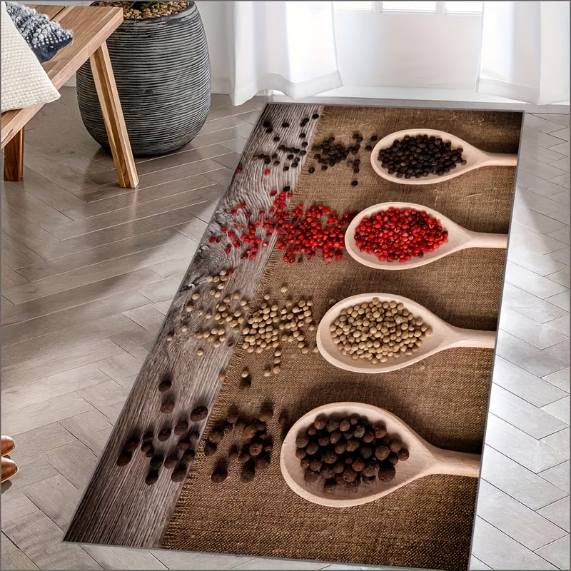 Boho Anti Fatigue Kitchen Rugs - Absorbent Non Slip Stain Resistant