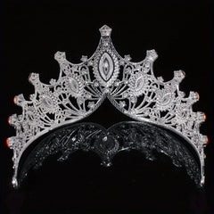 Bridal Rhinestone Crystal Crown Queen Tiara Head Jewelry