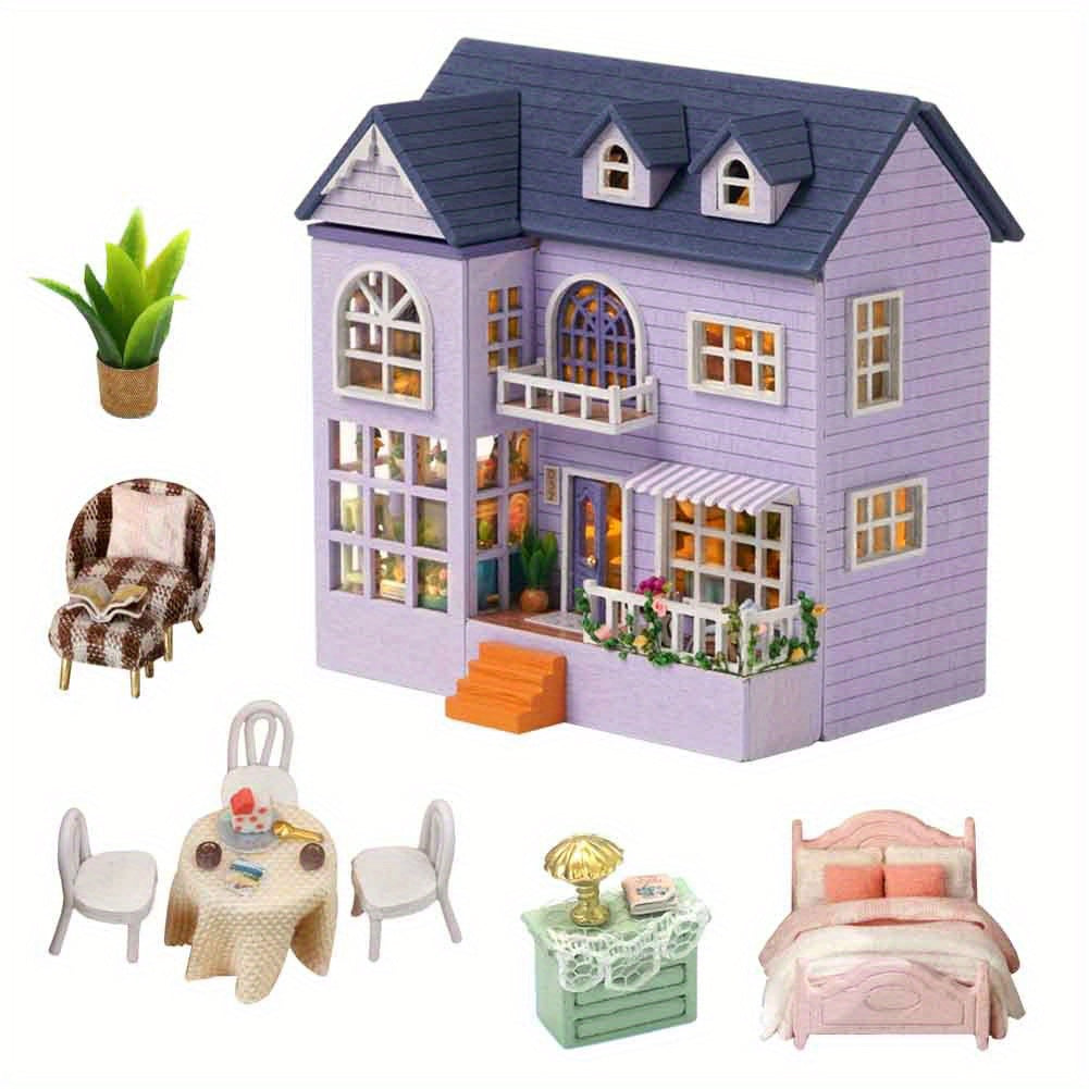 DollHouse Set With Furniture Creative House Puzzle Model Ornament Home Decor