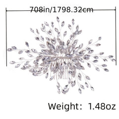 Rhinestone Wedding Bridal Hair Comb Clip for Women