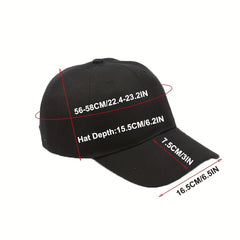 Vintage Solid Cotton Adjustable Baseball Cap for Outdoors