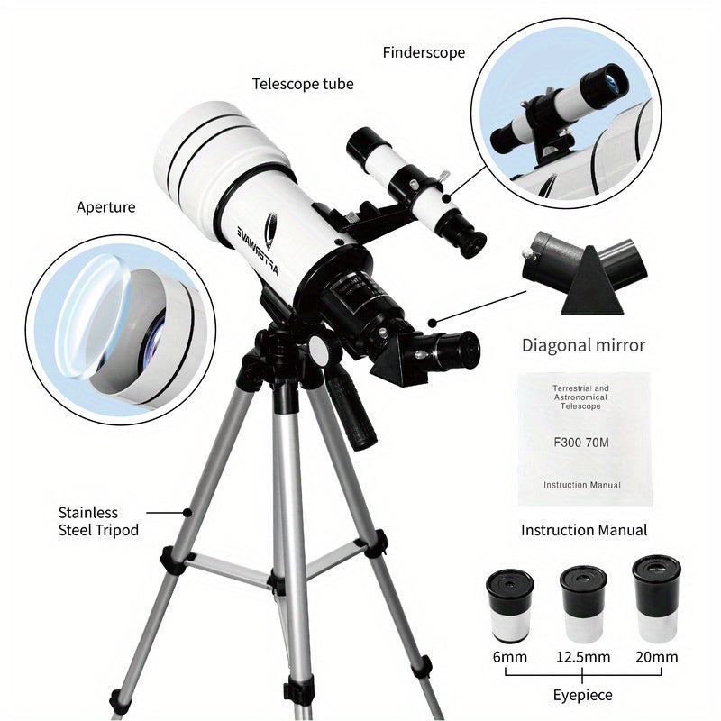 Afterwave 70mm Monocular Telescope 15-150X Magnification