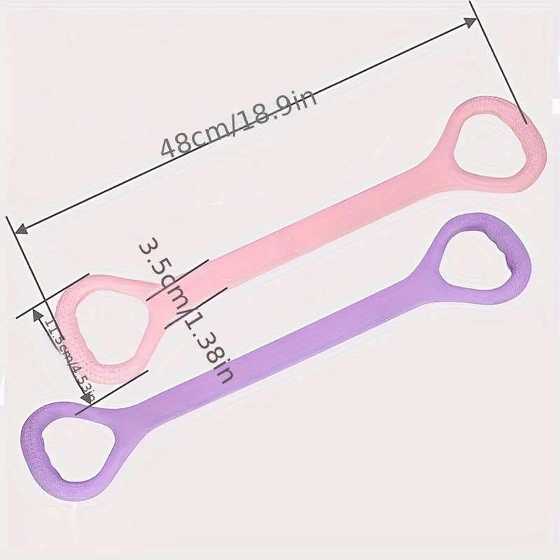 2pcs Elastic Yoga Stretching Ring Fitness Resistance Belt