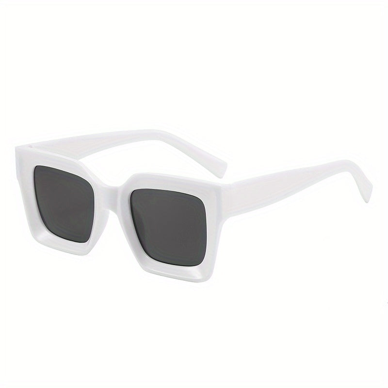 Men's Large Square Frame PC Sunglasses with Anti-pressure Paper Box