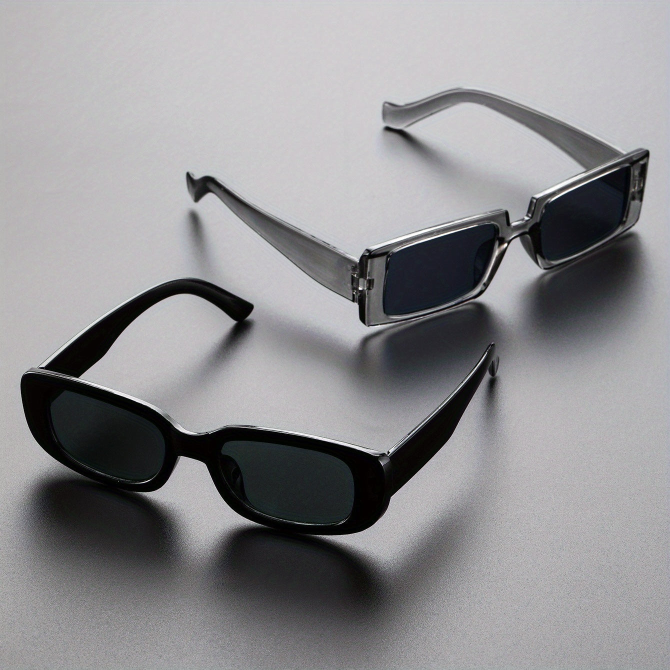 2pcs Men's Small Frame Sports Sunglasses UV Protection