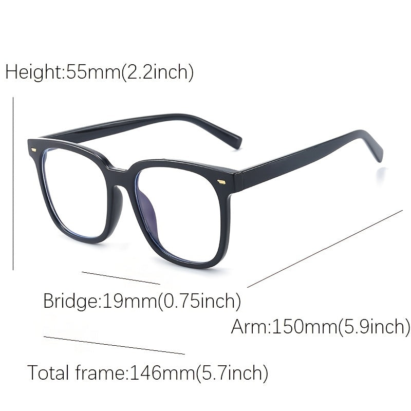 Square Frame Clear Lens Glasses Non Prescription Eyeglasses