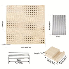 Wooden Crochet Blocking Board Set with Pins for Knitting
