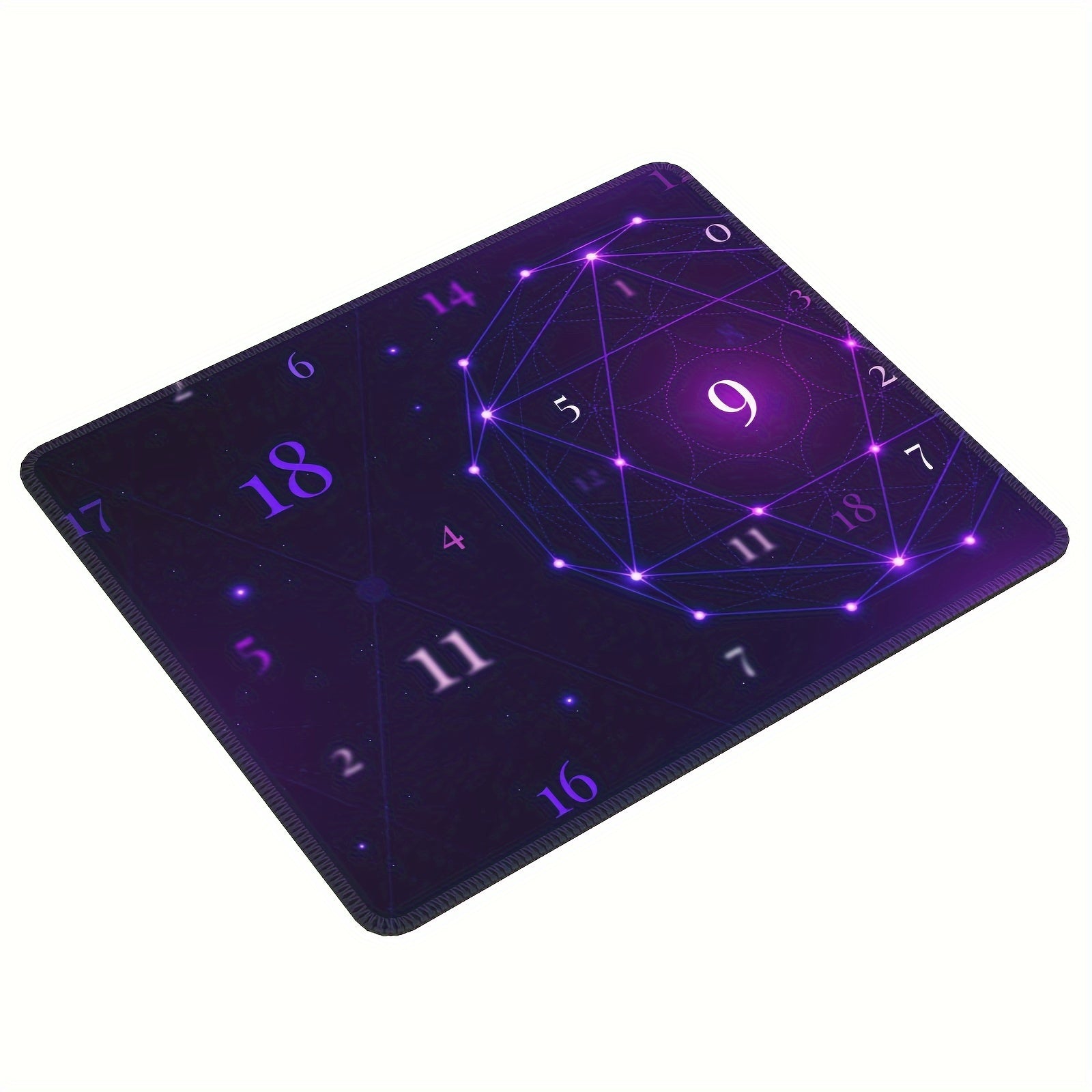 Square Mousepad 20x24cm Home Office Rubber Sewn Border Slide Mousepad
