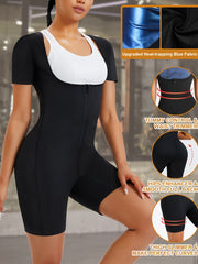 Women's Square Neck Short Sleeve Jumpsuit