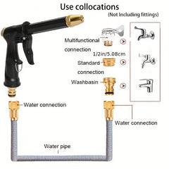 High Pressure Water Sprayer with Adjustable Nozzle for Car Washing