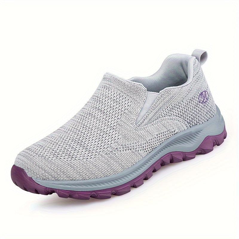Women's Lightweight Slip On Walking Shoes Breathable Mesh Casual Sneakers